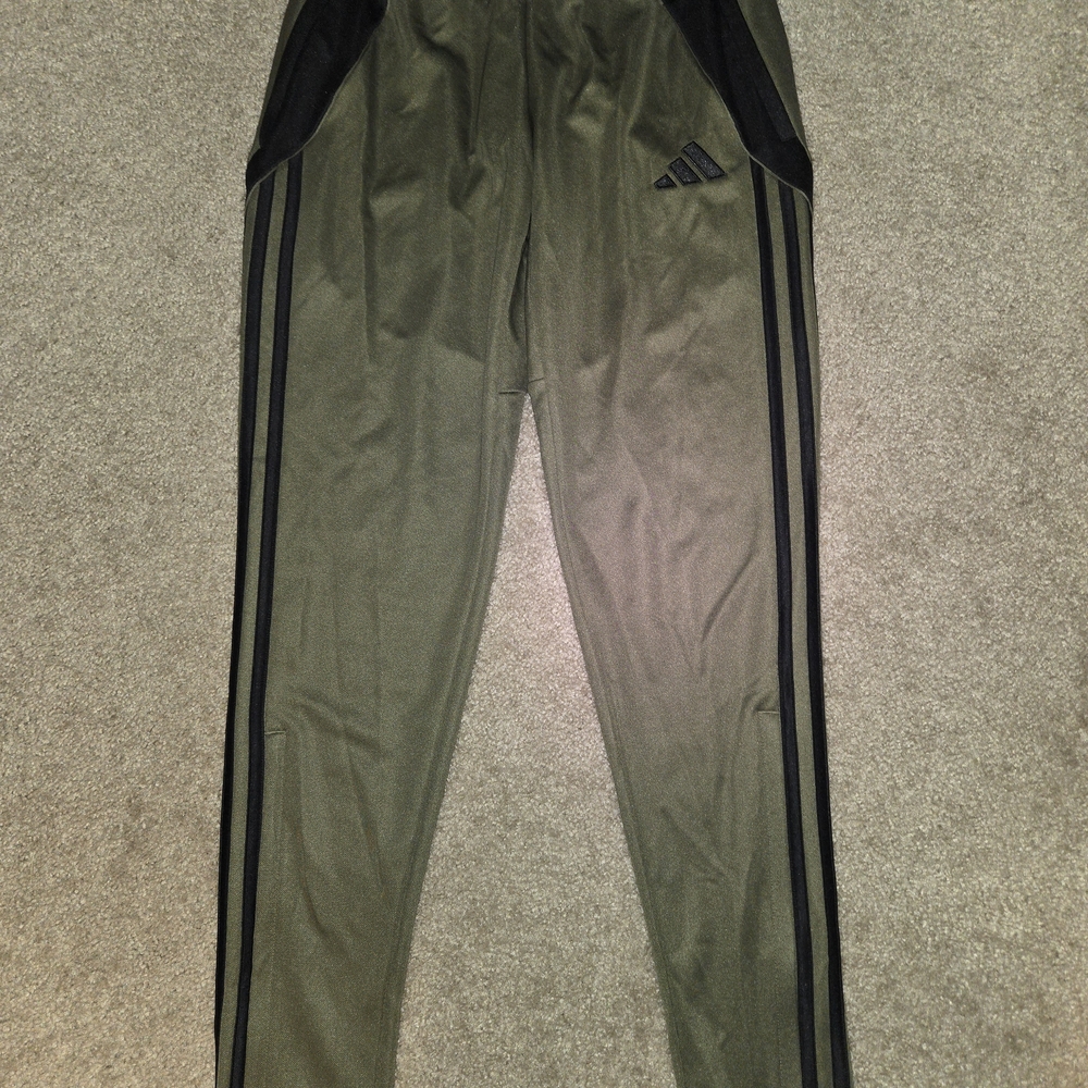Adidas Mens XS Olive Green Track Pants
